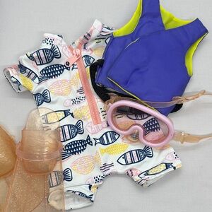 18” Doll Snorkel Swim Outfit with accessories. OG brand. Cleaned and pressed.